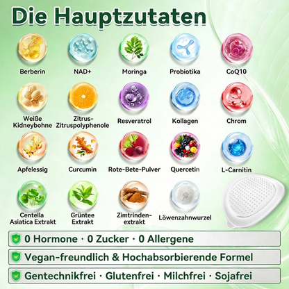 ✅Neu eingetroffen✅💪Healrize®Moringa Berberinex NAD+ 10-in-1 Nano-Mikronadel-Patch (Nur einmal täglich, sichtbare Veränderungen in 7 Tagen) ✅ Für Übergewicht, lockere Haut, Diabetes, Schlafapnoe, Gelenkprobleme und mehr