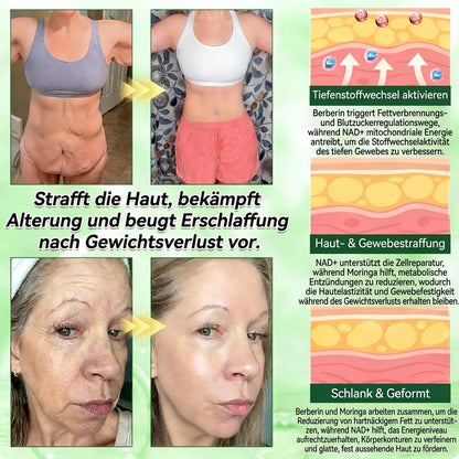 [Nur noch 10 Minuten!] Healrize® Moringa Berberinex NAD+ 10-in-1 Nano-Mikronadel-Patch (Nur einmal täglich, sichtbare Veränderungen in 7 Tagen) ✅ Für Übergewicht, lockere Haut, Diabetes, Schlafapnoe, Gelenkprobleme und mehr